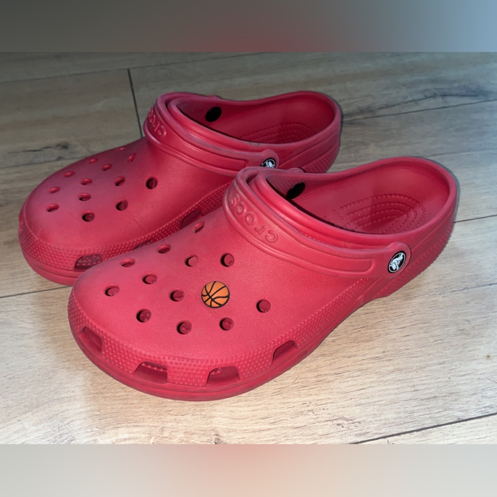 Red Crocs
